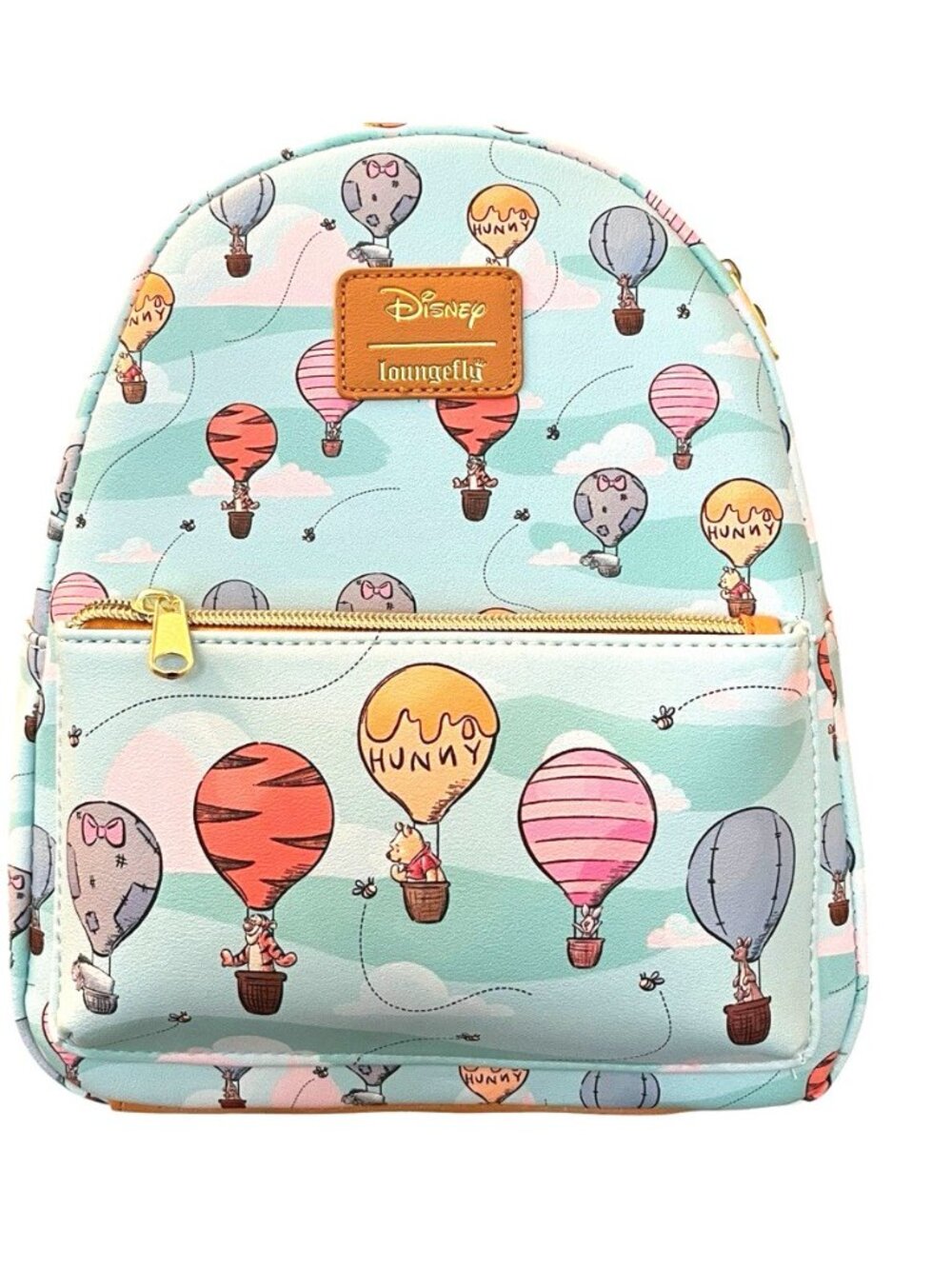Loungefly Disney Winnie The Pooh Hot Air Balloons Mini Backpack AOP Hunny NWT - Picture 1 of 5